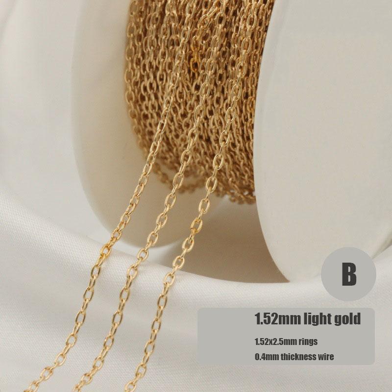 GC048 14K Gold Filled Chain Bulk for Necklace Bracelet Jewelry Making