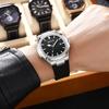 Silicone Strap Square Men'S Calendar Watch Luminous Quartz Watch Watch