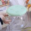 Portable Storage Box Stool Transparent Children Storage Bench Plastic Round Stool  Living Room
