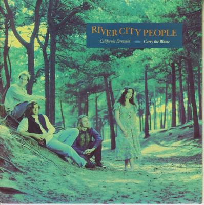 7inch Record RIVER CITY PEOPLE - Carry The Blame / California Dreami EM145 EMI 1990 UK Pop Used