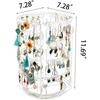 360° Rotating Earring Display Stand, Clear Acrylic Removable Jewelry Display Stand Earrings and Studs Holder