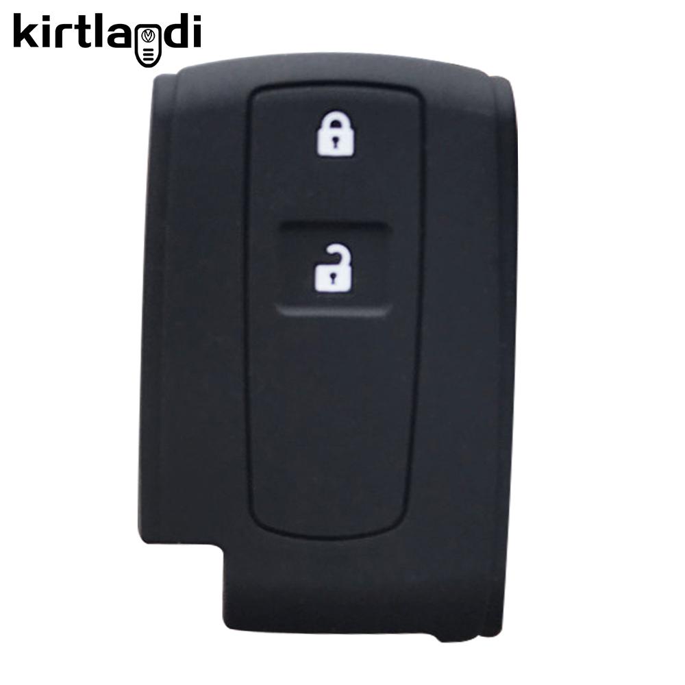 Silicone Car Key Fob Cover Case Shell Set for TOYOTA Corolla Verso 2004 2006 2007 Prius Gen 20 2005 2008 Remote Key Accessories