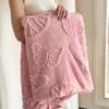 Luxurious Chiffon Butterfly Jacquard Throw Blanket Velvet Nap Blanket Office Shawl Comfortable Blanket Warm Sofa Blankets for Bed Quilt