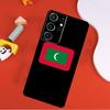 Maldives Flag Phone Case For Samsung Galaxy S25 Ultra S9 S10 S20 S21 FE S22 S23 S24 Plus S24 Ultra Cover