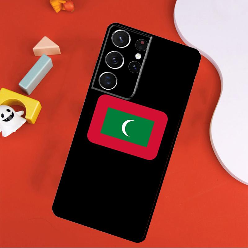 Maldives Flag Phone Case For Samsung Galaxy S25 Ultra S9 S10 S20 S21 FE S22 S23 S24 Plus S24 Ultra Cover