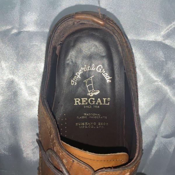 REGAL Wingtip Business Shoes Kumgang Model Size 25.0 Brown(USED)