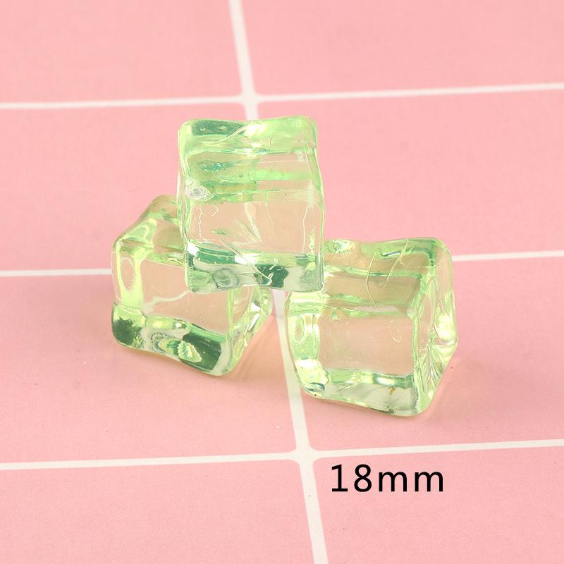20-50Pcs 18Mm Simulated Ice Miniature Resin Food Toy Mini Food Model Jewelry Diy Accessories Small Ornaments Handmade