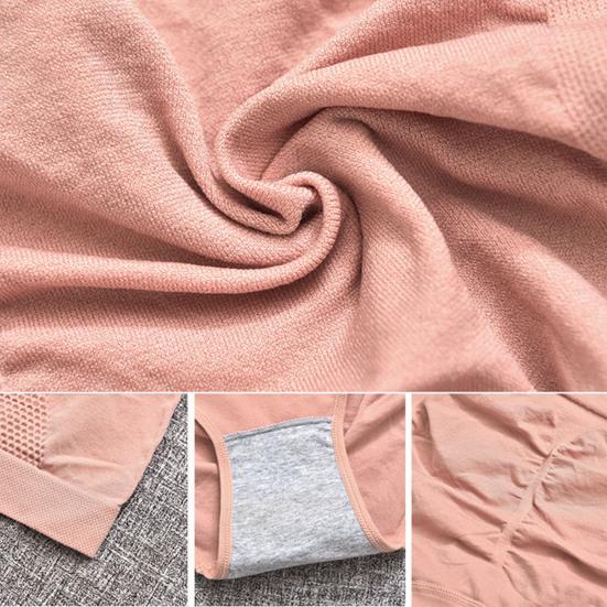 Women Panties Seamless Honey Comb Hole Comfortable Hand-supported Hip Design Panties for Daily Wear