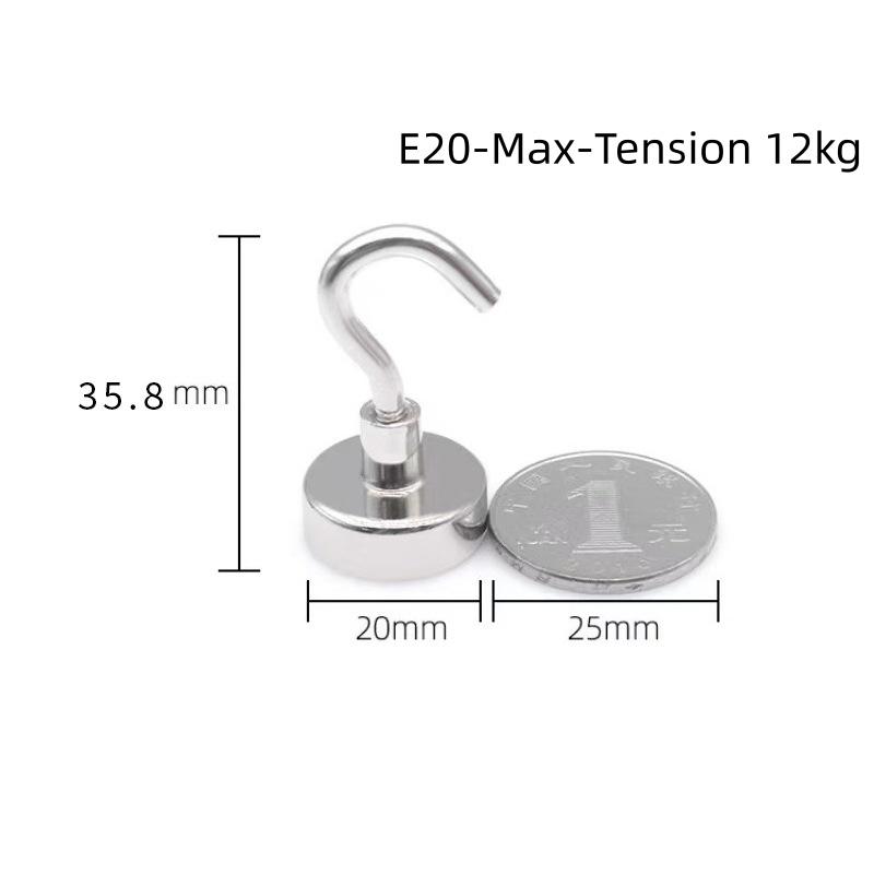 10PCS Strong Magnet Hooks Multi-Purpose Storage Hooks Home Kitchen Bar Storage Hooks Key Storage Hooks Bathroom Hangers