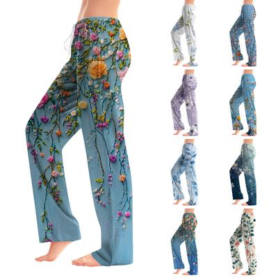 Damenmode Lose Casual Bow Printed Casual Pants