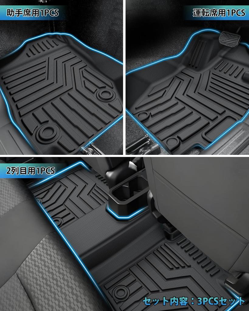Cartist Jimny Nomad Floor JC74 AT vehicle 3D floor JIMNY NOMADE JC74W April 2025 3D TPE custom easy protective car passenger second fine texture Mats,