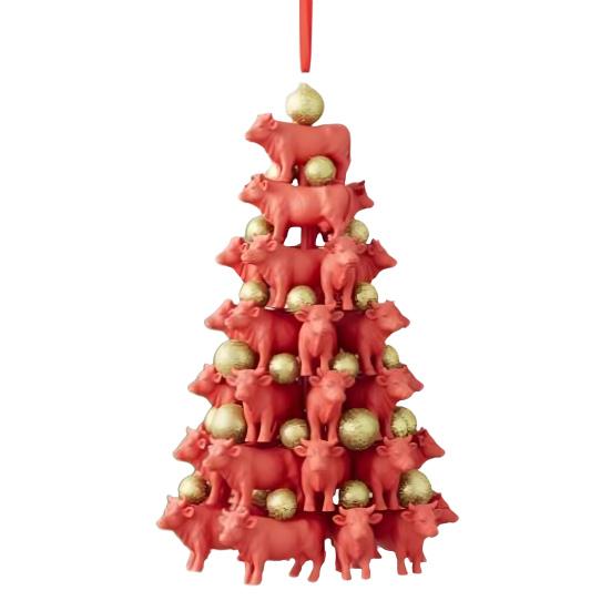 Stacking Animal Pendant Animal Christmas Tree Pendant 2D Acrylic Hanging Decoration for Xmas Tree Backpack Keychain Car