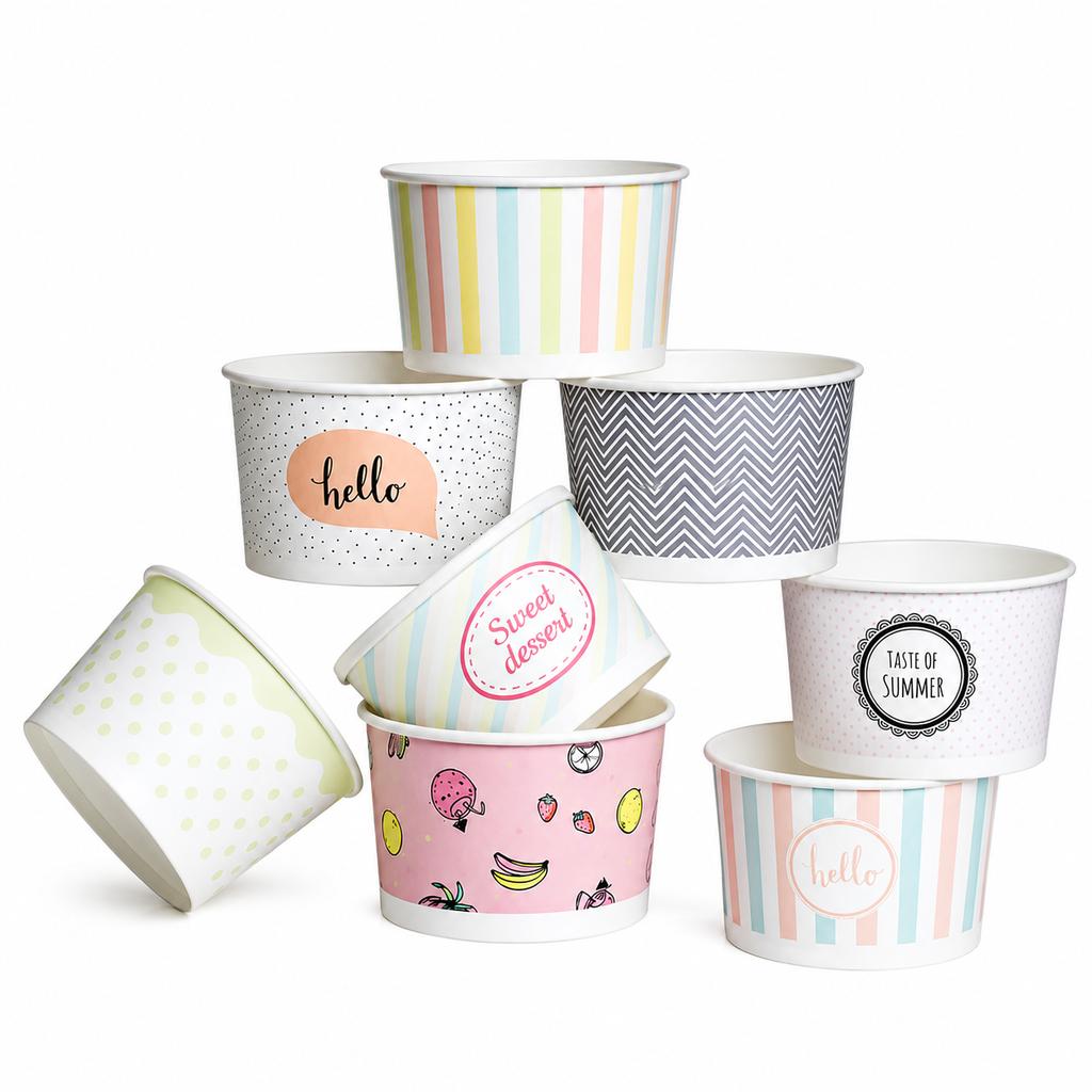 Kram Pastele Paper Ice Bowls .
