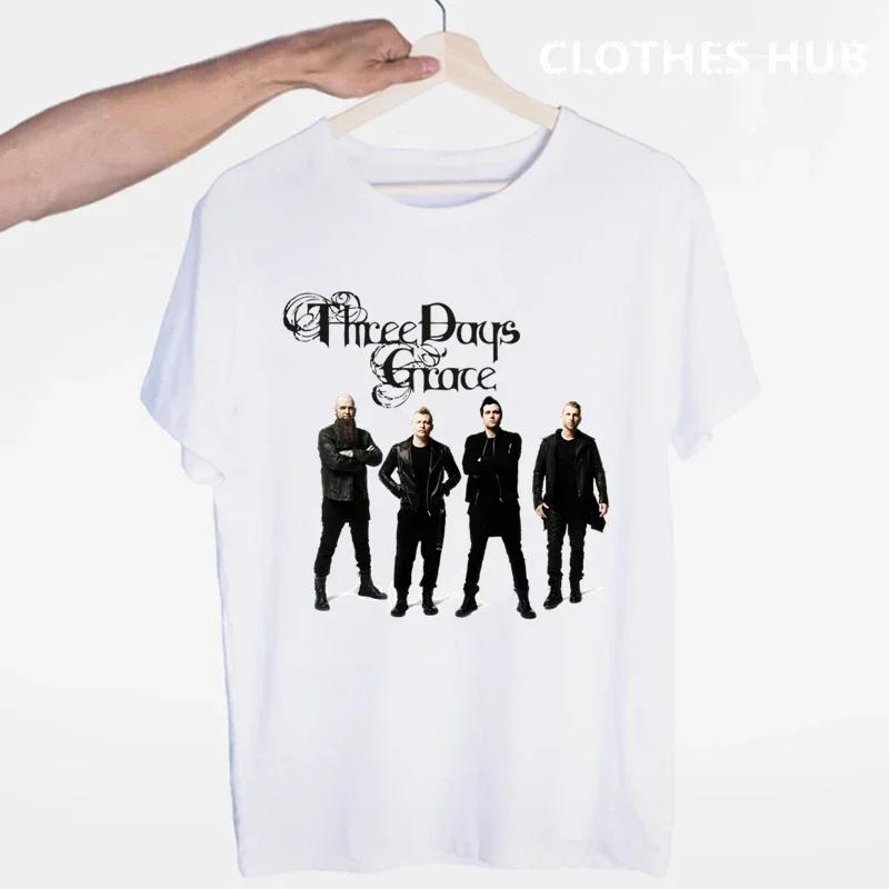 Three Days Grace Music Band T-shirt O-Neck Short Sleeves Summer Casual Fashion Unisex Men And Women Tshirt