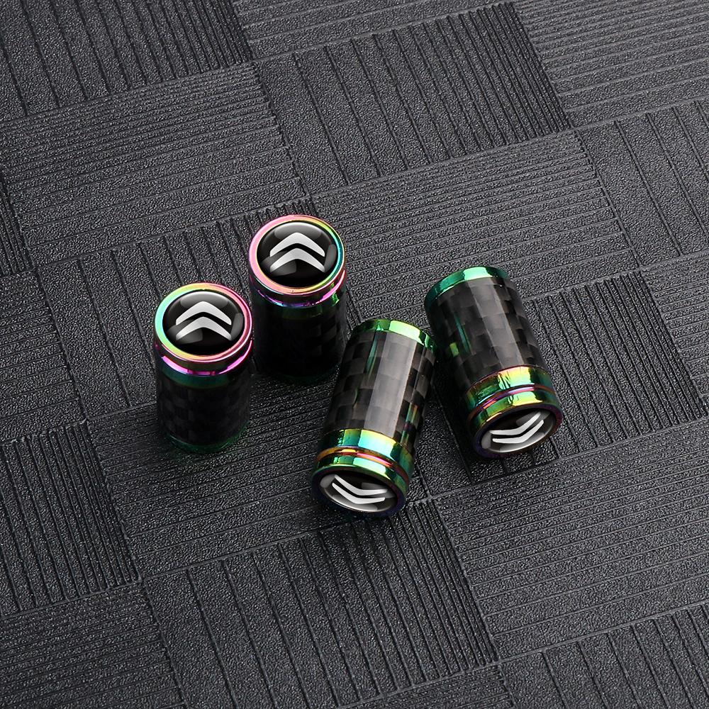 

4Pcs Metal Alloy Car Tire Caps For Citroen C4 C3 C2 DS Celysee Picasso For Cars Motorcycles Bicycle Cover Dustproof Accessories