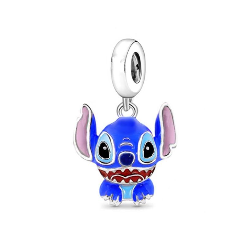 Neuer Disney Funkelnder Fremder Demodog Demogorgon Hänge Stitch Charm Perle Monster Passend für Original Armbänder DIY Schmuck Geschenke