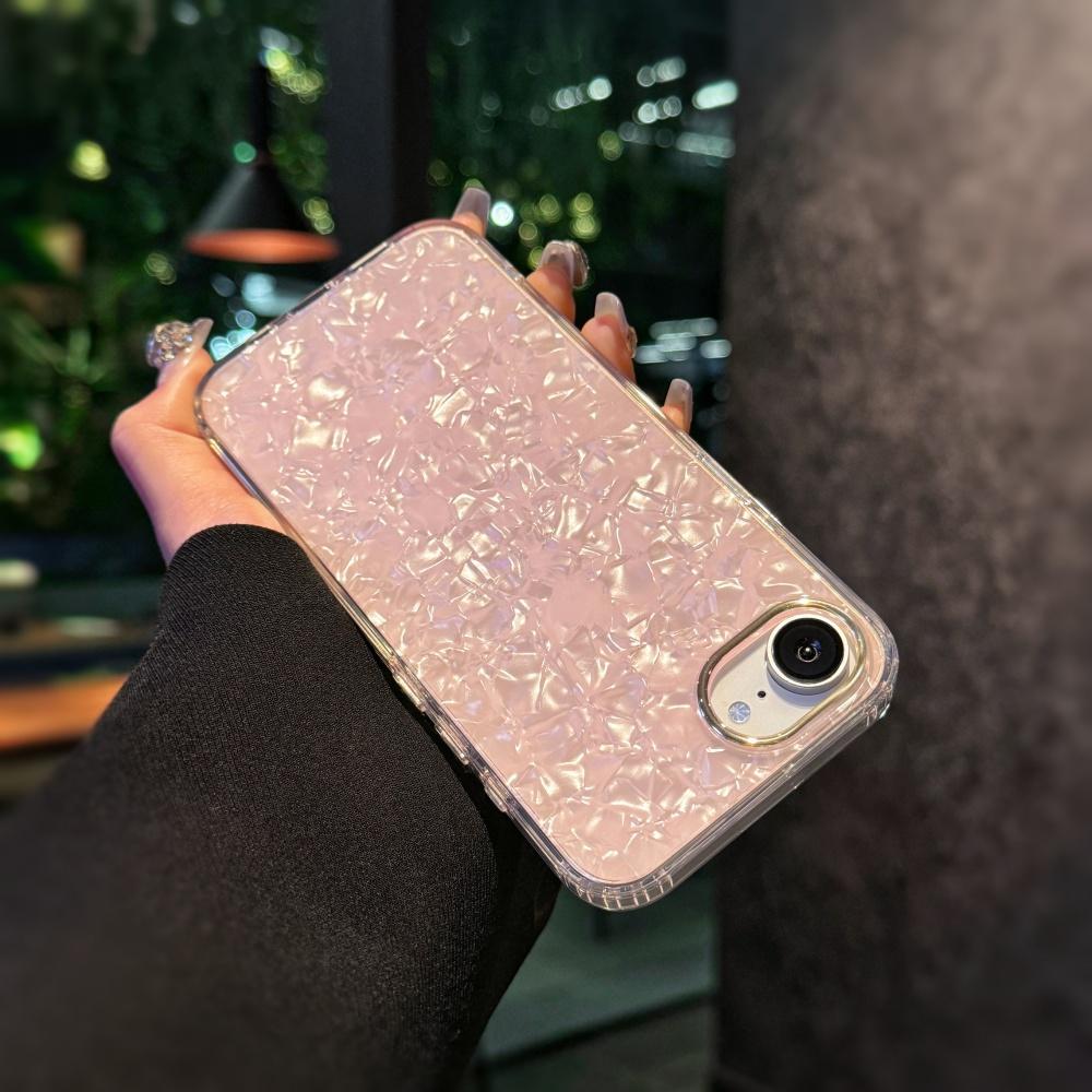 

Luxury Aurora Glossy Shell Pattern Case For For Iphone 16E SE4 16 Pro Max 15 14 Plus 13 12 11 Aurora Laser Shockproof Bright Cover For iPhone 12