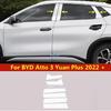 Car Styling Door Window Center Pillar Cover Protector Decoration Accessories Exterior Sticker For BYD Atto 3 Yuan Plus  +