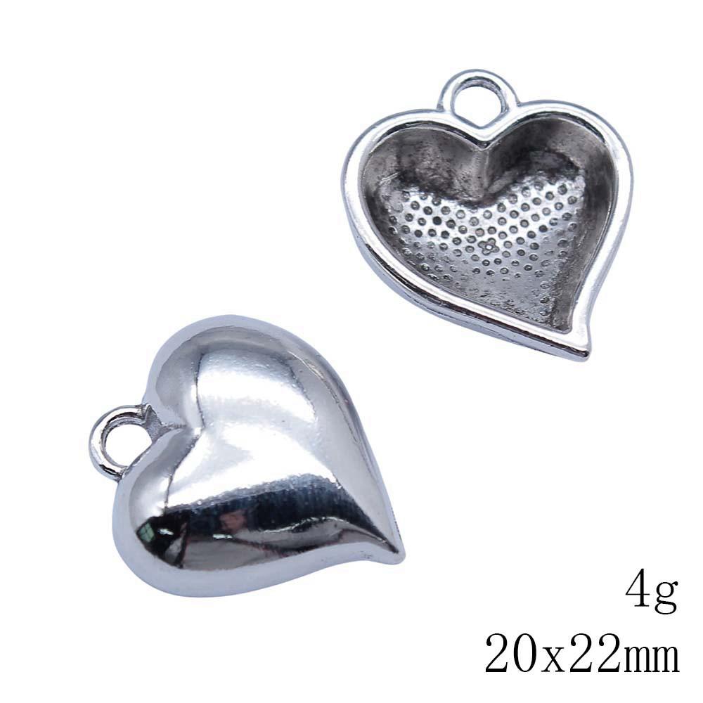 Christmas Decorations Charms Jewelry Gothic Style Peach Heart Charms Pendant Items Craft Pendants