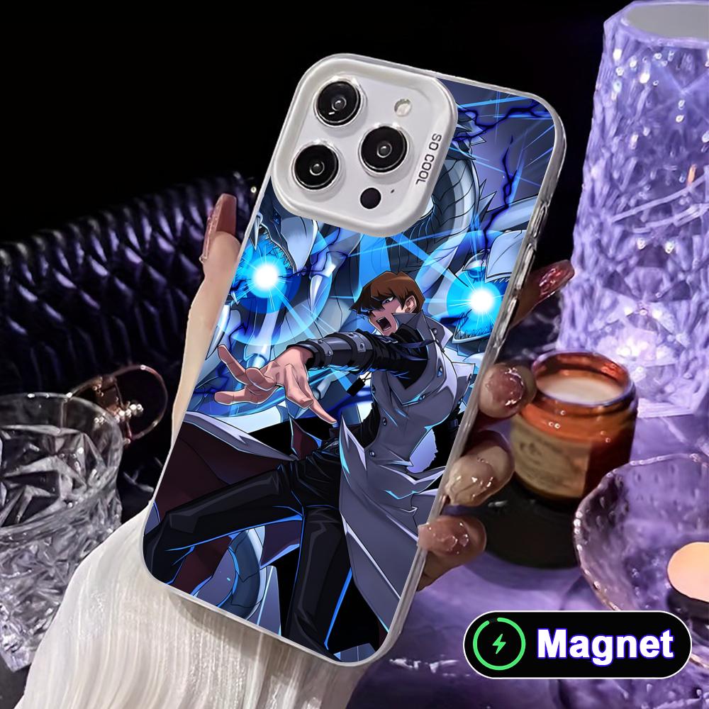 Yugioh Seto Kaiba Phone Case for iPhone 17 16 15 14 13 12 11 X XR XS Air Pro Max Plus Colorful Silver MagSafe Cover