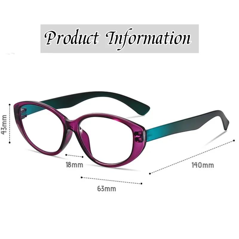 Cateye Lesebrille Damen Mode Rezeptpflichtig Alterssichtig Optische Brille Brillen für die Sicht Unisex Dioptrie +1.0~+4.0