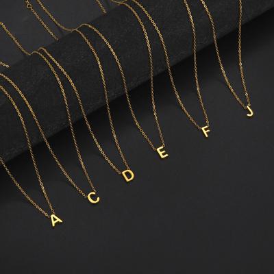 New Titanium Steel Necklace 26 Letters Stainless Steel Women's Non-fading Niche High-end Pendant Jewelry