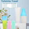5/6 silicone bottle caps for travel essentials accessories, leak-proof elastic caps, suitable for travel-sized bottles of toilet