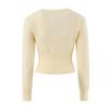 European and American style, new women's clothing, foreign style, versatile V-neck wrap-up knitted short sweater top
