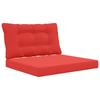 Outdoor Sofa Cushions 2 Pcs Red Polyester