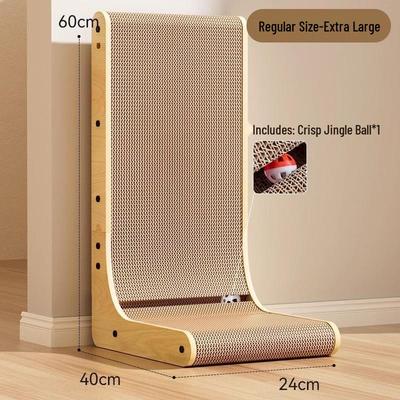 JINGRUIXIANG L-shaped Corrugated Cat Scratcher