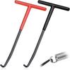 Xiaomi 2PCS Exhaust Spring Puller Tool Motorcycle Exhaust Spring Hook T Shaped Handle Spring Removal Tool for Motorcycle Dirt Bike