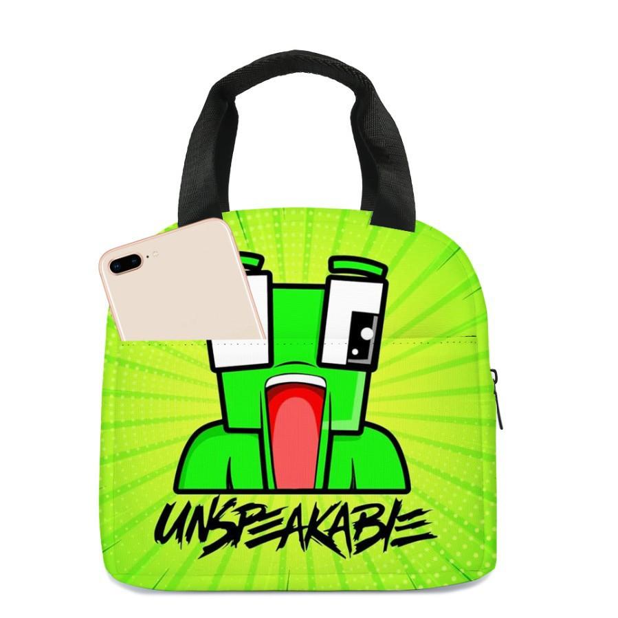 Unspeakable Portable Lunch Bag Cartoon Bento Bag Outdoor Thermal Insulation Bag Lunch Box Bag With Rice Thermal Insulation Bag