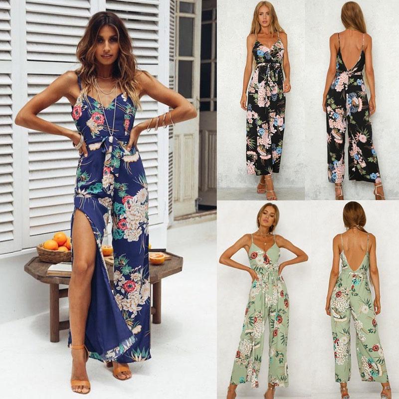 Premium Quality New Women's Floral Playsuit Bodycon Party Jumpsuit And Romper Trousers For Effortless Style