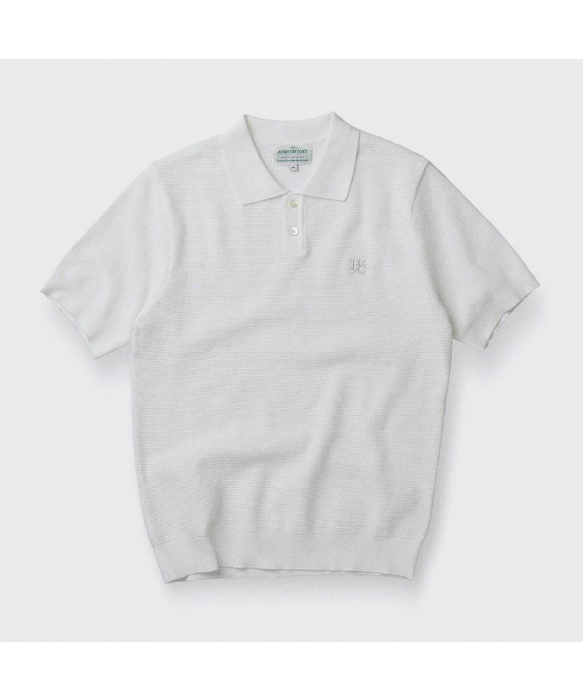 Henlikoteun [British Sporting Club] Waffle Short-Sleeves Polo Knit Abwam26711Whx