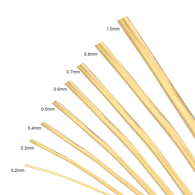 0.2-1mm zilver/goud/roségoud koperdraad voor Armband Ketting DIY Kleurvast Kralendraad Sieradenkoord String voor Knutselen