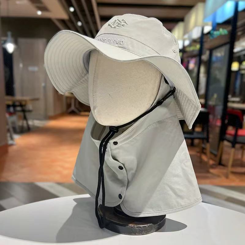 

Outdoor Camping Hiking Fishing Fisherman Hat Quick Drying Shawl Neck Guard Mountaineering Hat Summer Mountaineering Sun Protection Hat