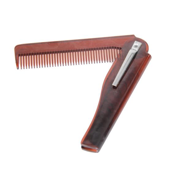 Fashion Men Folding Beard Comb Mustache Styling Shaper Beauty Hairdressing Tool