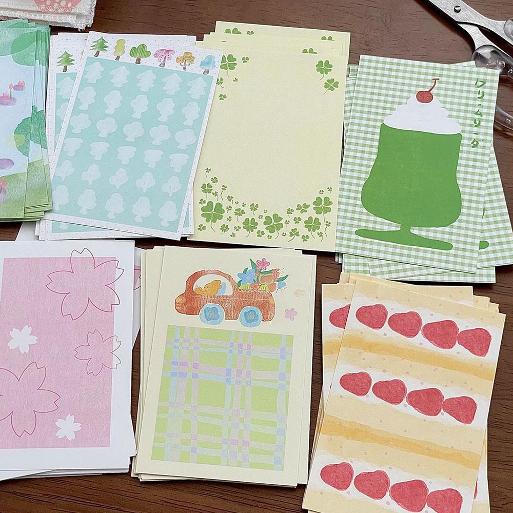 20 Sheets Cute and Colorful Notes, A7 Interior Pages Without Perforations, Student Handbook Decoration Notes, Memo Notebook