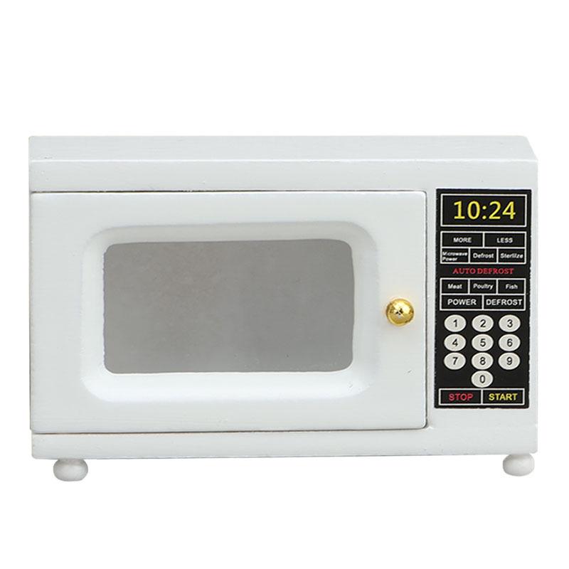 

1:12 DIY Dollhouse Microwave Ornament with Mini Furniture Accessories