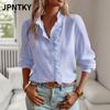 JPNTKY Women's Fashion Casual Long Sleeve V Neck Blouses & Shirts