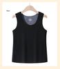 De Róng Women's Seamless Warm Vest - Winter Plus Velvet, Thickened Stomach Protection, Heating Base Layer, Cotton Camisole
