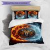 Hull City Football Printed 3 Pieces Bedding Set, Comfortable Skin Friendly Bedroom Duvet Cover Set