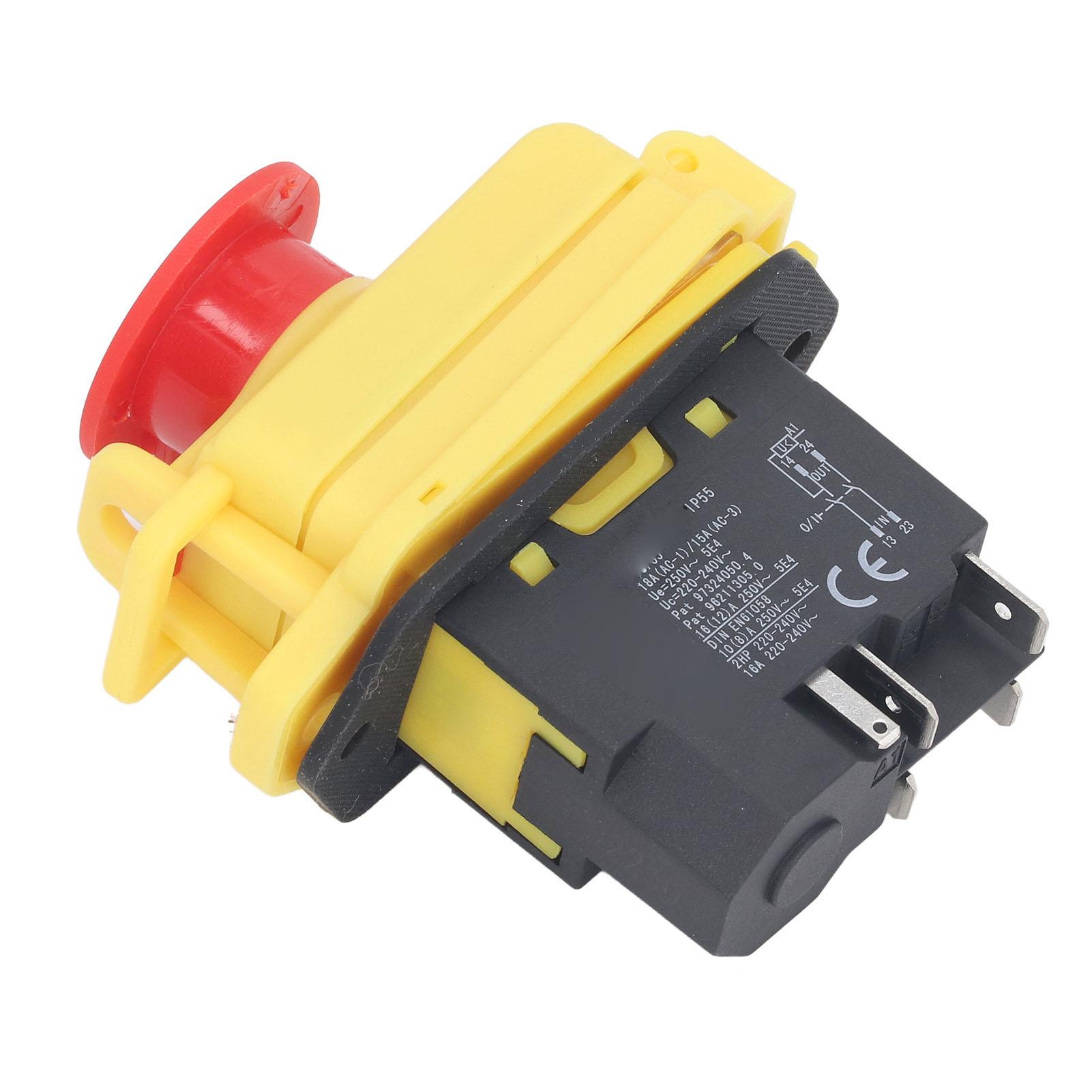 

Electromagnetic Switch 4P 250V 18A IP55 Waterproof Industrial ON Off Switch for 7x12 7x14 0618 CJ18A