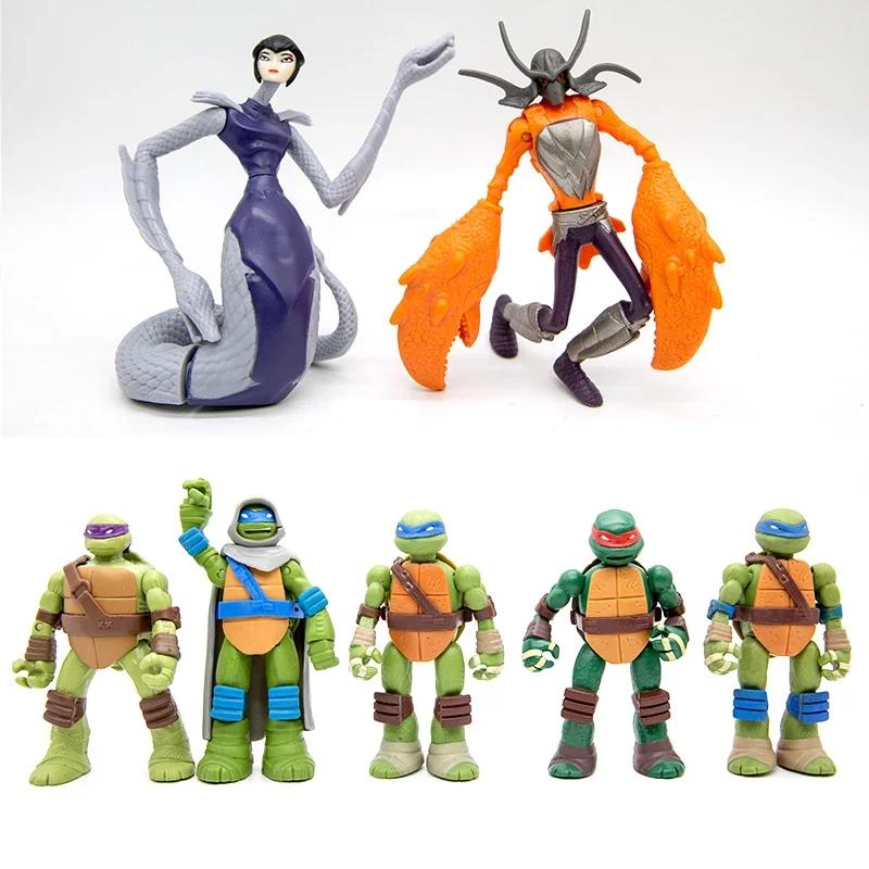 Черепашки-ніндзя Рафаель Найбільш комплексний лиходій Бебоп Рокстейбл Кранг Шкіряна Голова Фіолетовий Дракон Ляльки Фігурки