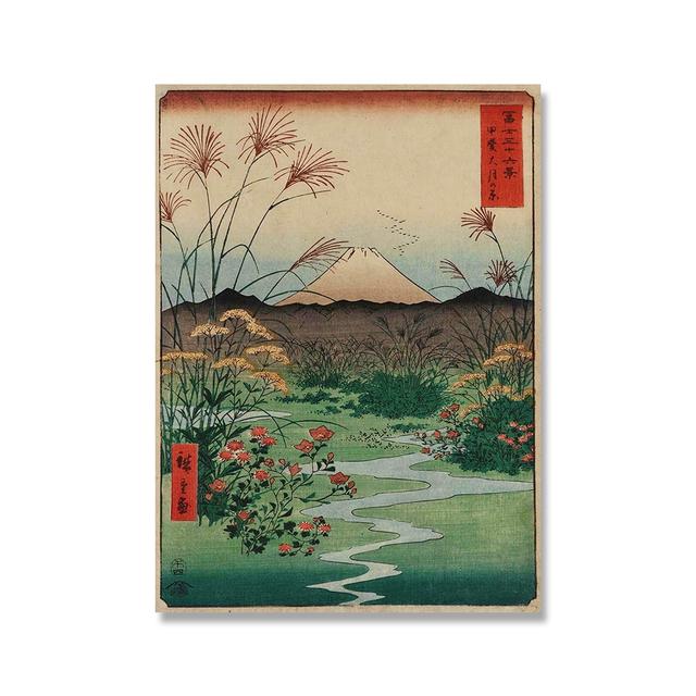 

Винтажный японский пейзаж, принты плакатов, волна Канагава, художественная картина на холсте, настенные панно для гостиной, восточный домашний декор 21cm×30cm NoFrame