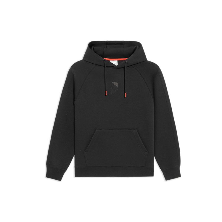 Li-Ning Sports Basketball Series Letter Print Loose Fit Hoodie Pullover Long Sleeve Sweatshirt Unisex Tops Black AWDS103-1