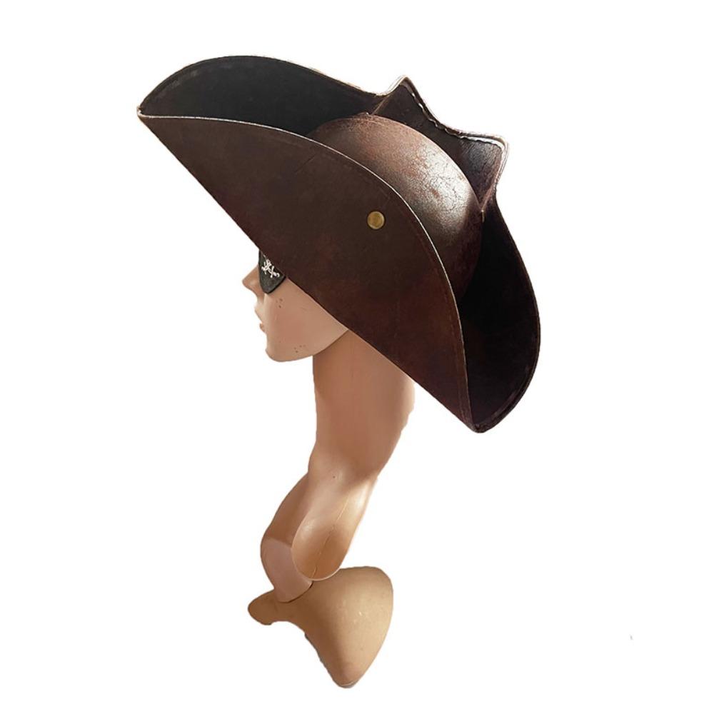 Trojrohý klobouk kapitána Tricorn Vintage Maškarní párty Cosplay klobouk Fotografická rekvizita