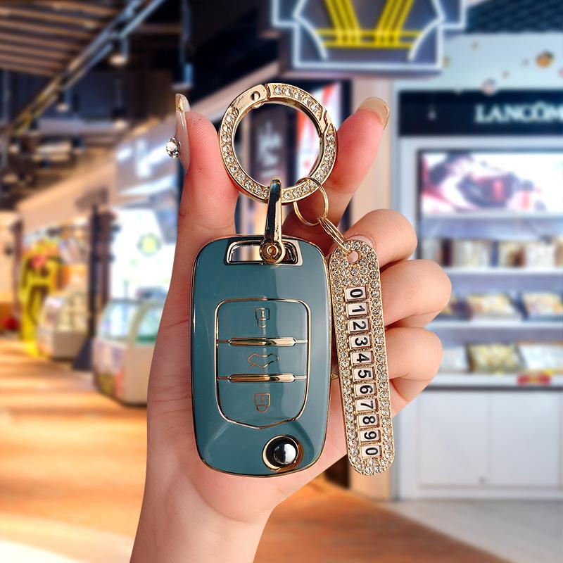 Baojun 510 Luxury Key Case with Folding Buckle for Models 730, 530, 360, 310W, E200, 630, 560.