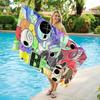 D-Dandy's World Beach Towel, Colorful Cartoon Print Bath Towel, Super Absorbent Microfiber for Swimming Pool Travel, Kids