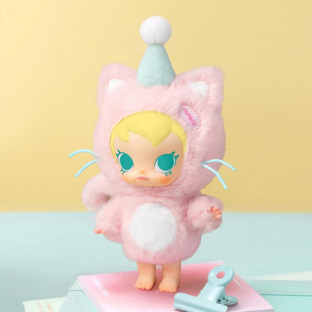POP MART Baby Molly Pocket Friends Series Plush Pendant Box of Pop Mart Gachapon Blind Box Figure Plastic Model Premium Toy PVC Soft Vinyl Original